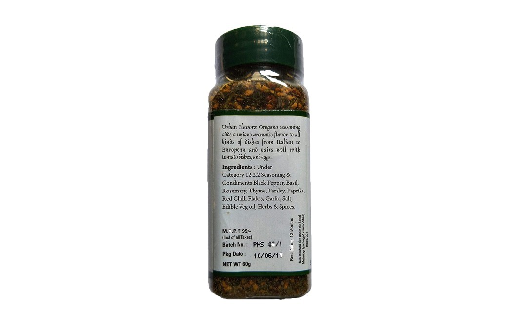 Urban Flavorz Oregano Seasoning    Plastic Bottle  60 grams